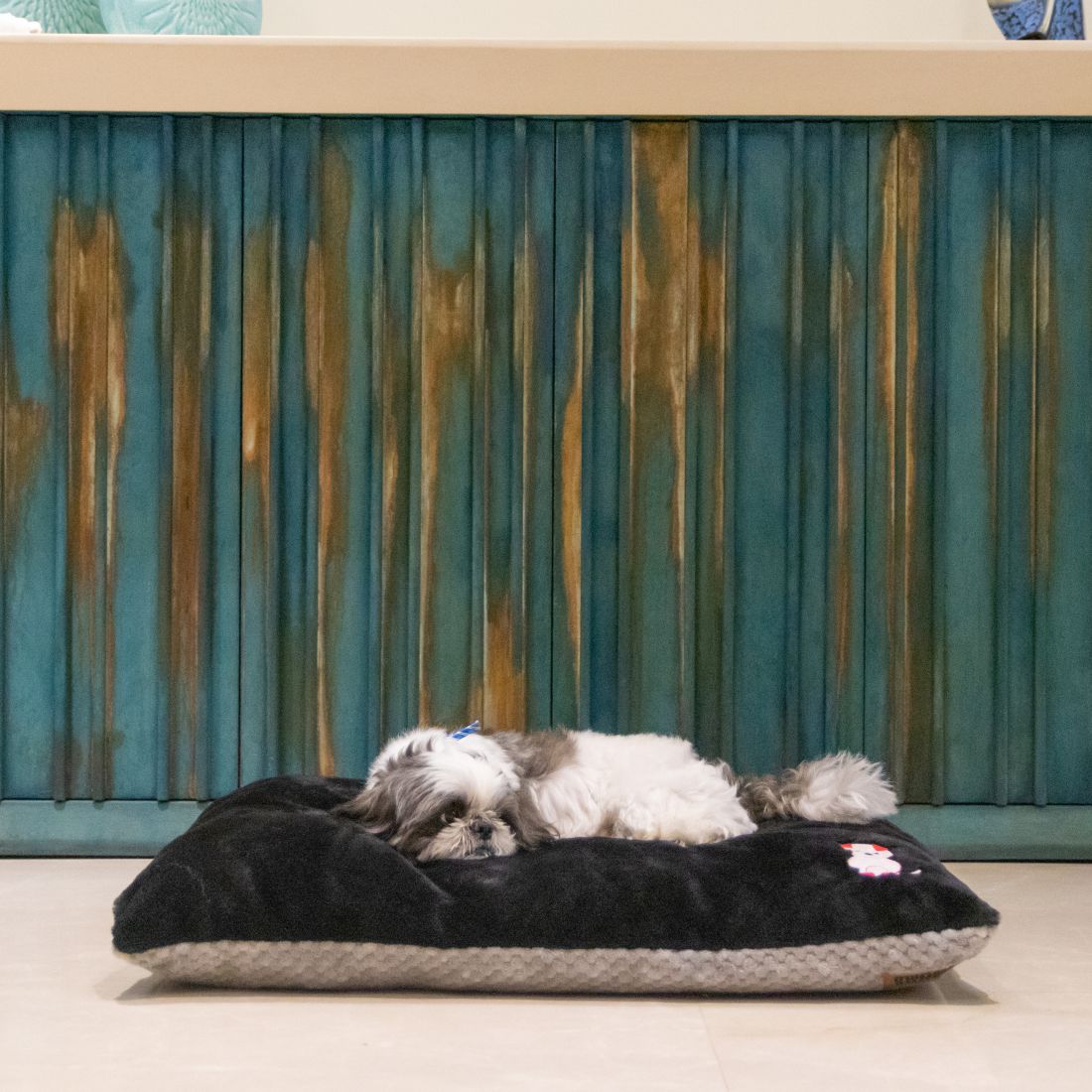 Chopped Foam Pillow Bed