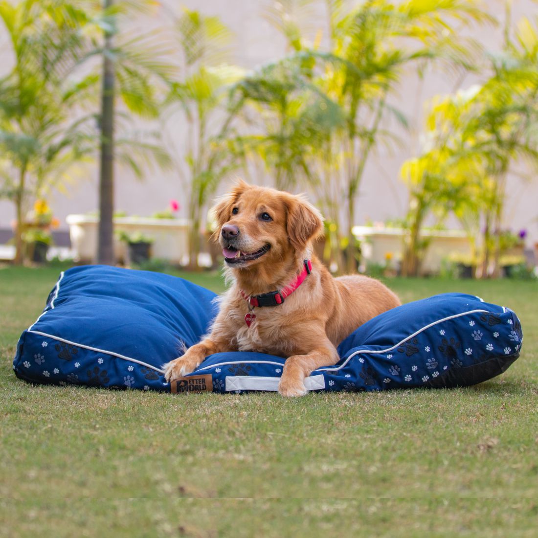 Waterproof Cushion Mattress - Ensign Blue