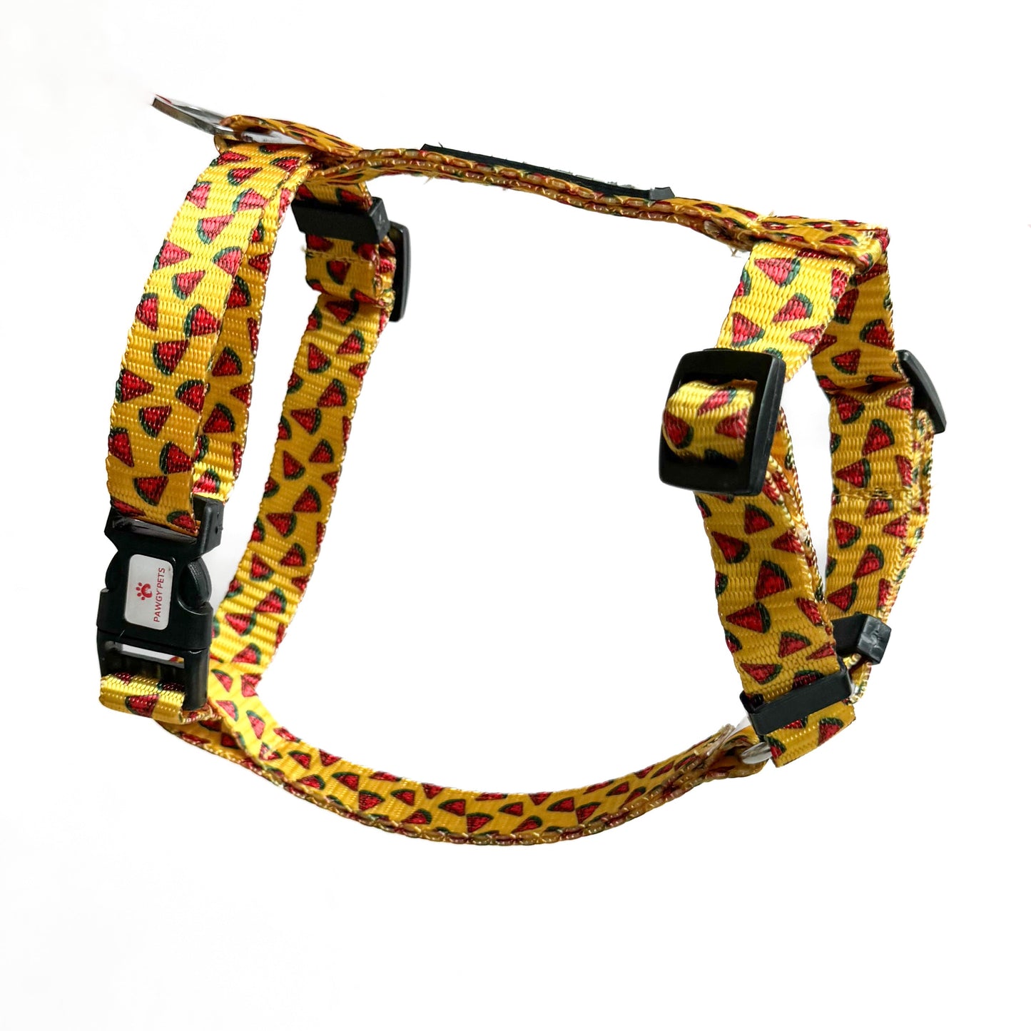 Pawgy Pets H-Harness Watermelon Yellow for Dogs and Cats