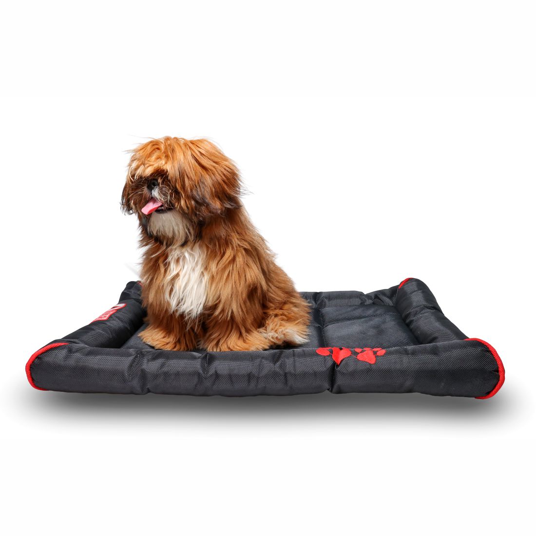 Waterproof Dog Mat with Padded Perimeters for Head & Paw Support