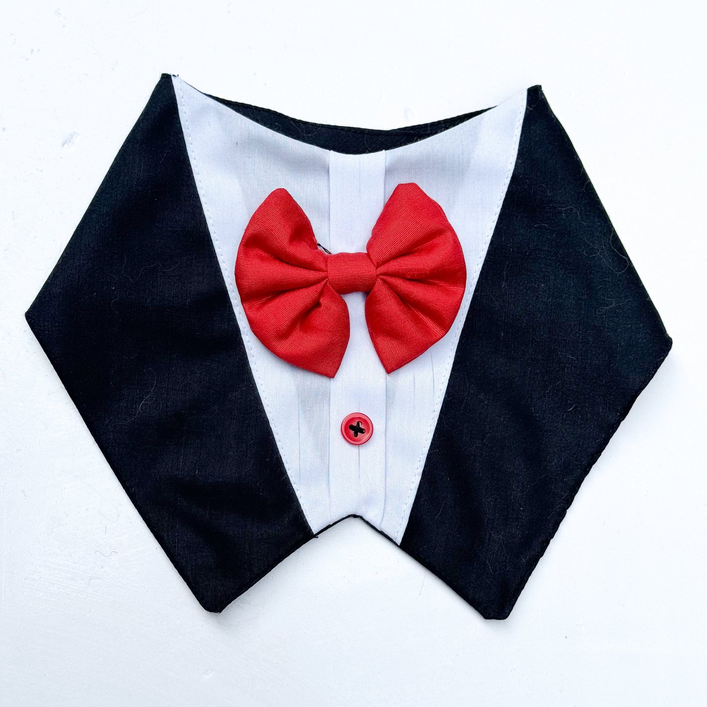 Pawgy Pets Formal Tux Bandana: Black for Dogs & Cats