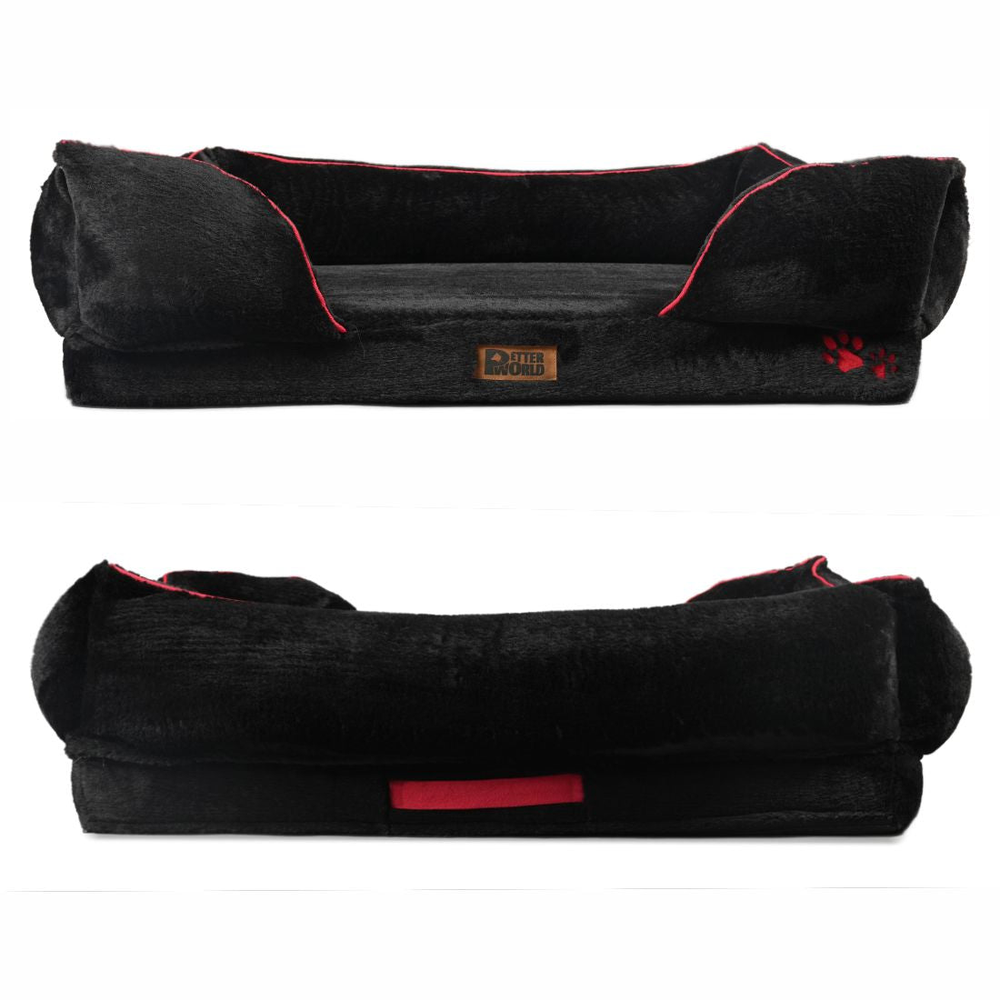 Orthopedic Foam Sofa Bed - Jet Black
