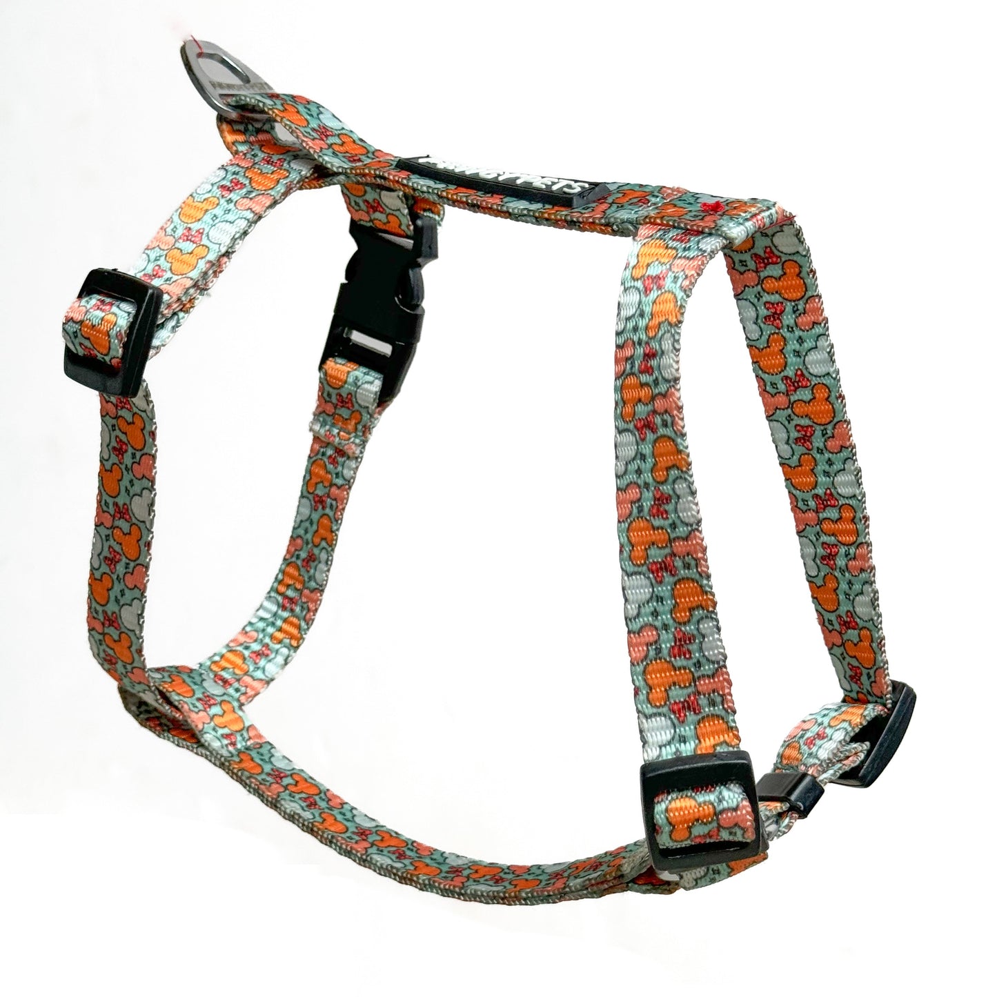 Pawgy Pets H-Harness Mickey Pastel Green for Dogs and Cats