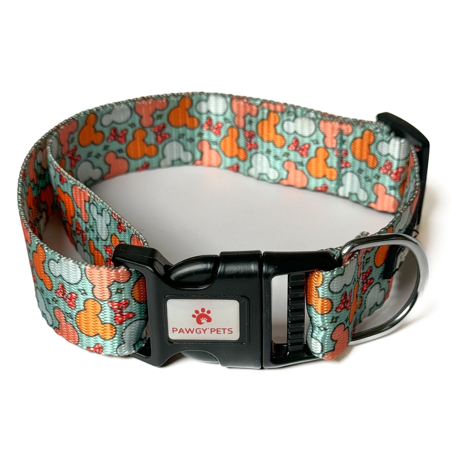 Pawgy Pets Collar Mickey Pastel Green for dogs and cats