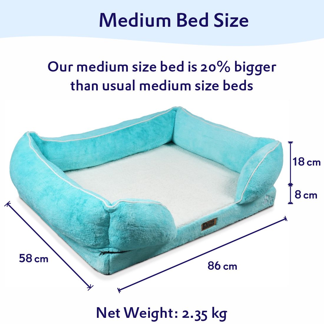 Orthopedic Foam Sofa Bed - Turquoise