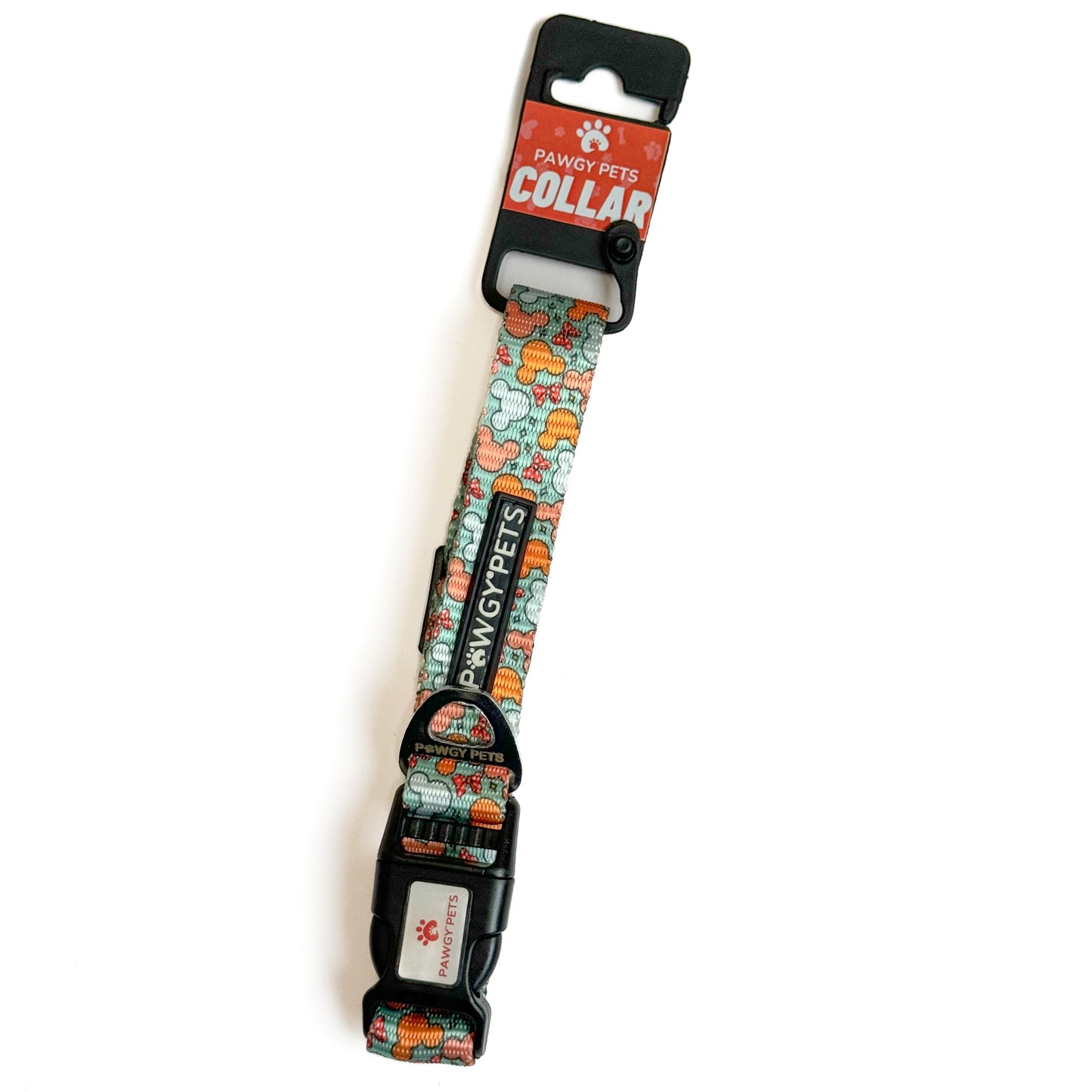 Pawgy Pets Collar Mickey Pastel Green for dogs and cats