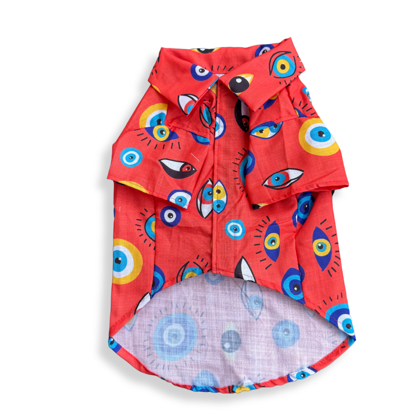 Pawgy Pets Nazar na lage Shirt Red for Dogs