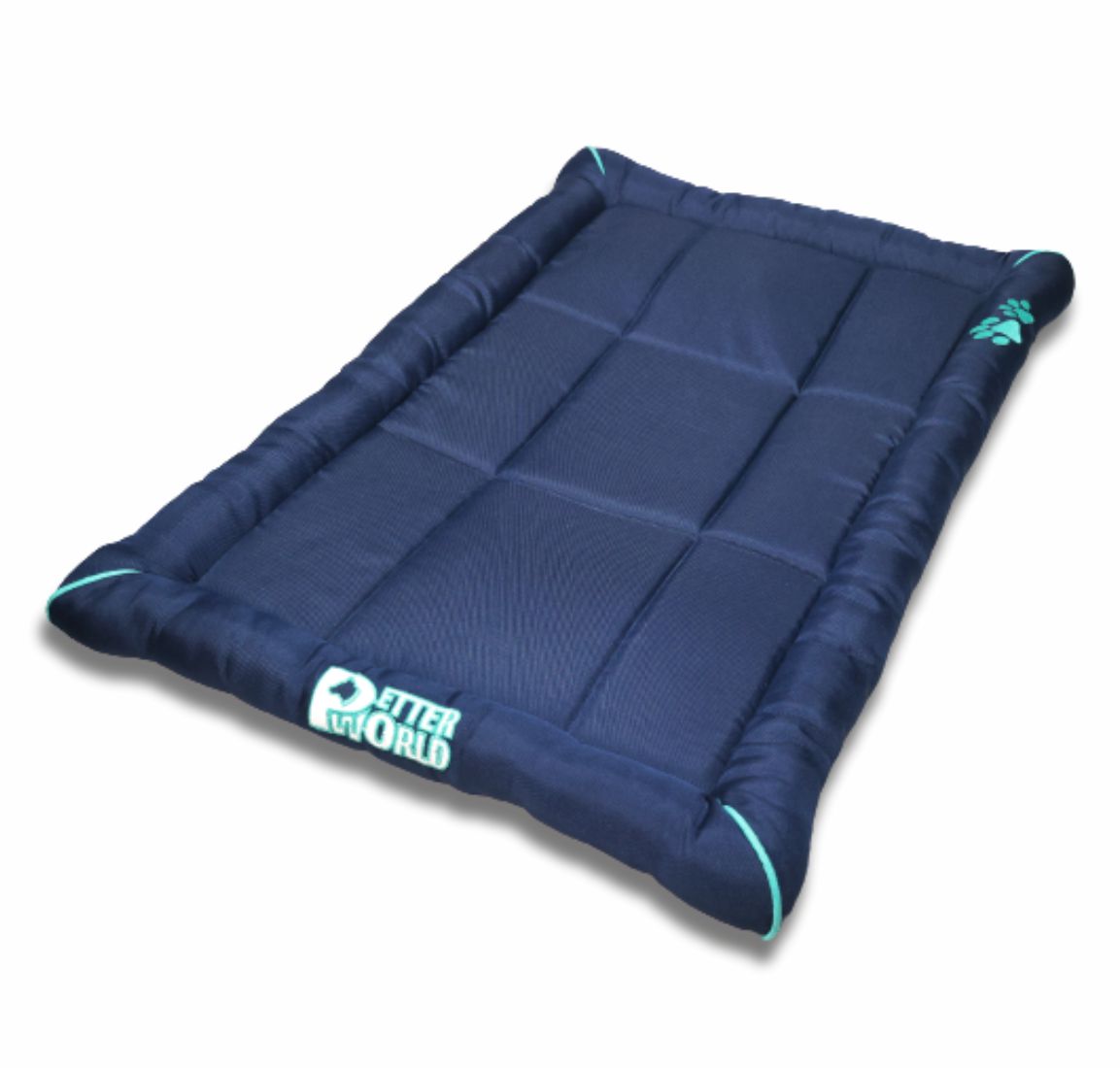 Waterproof Dog Mat with Padded Perimeters for Head & Paw Support