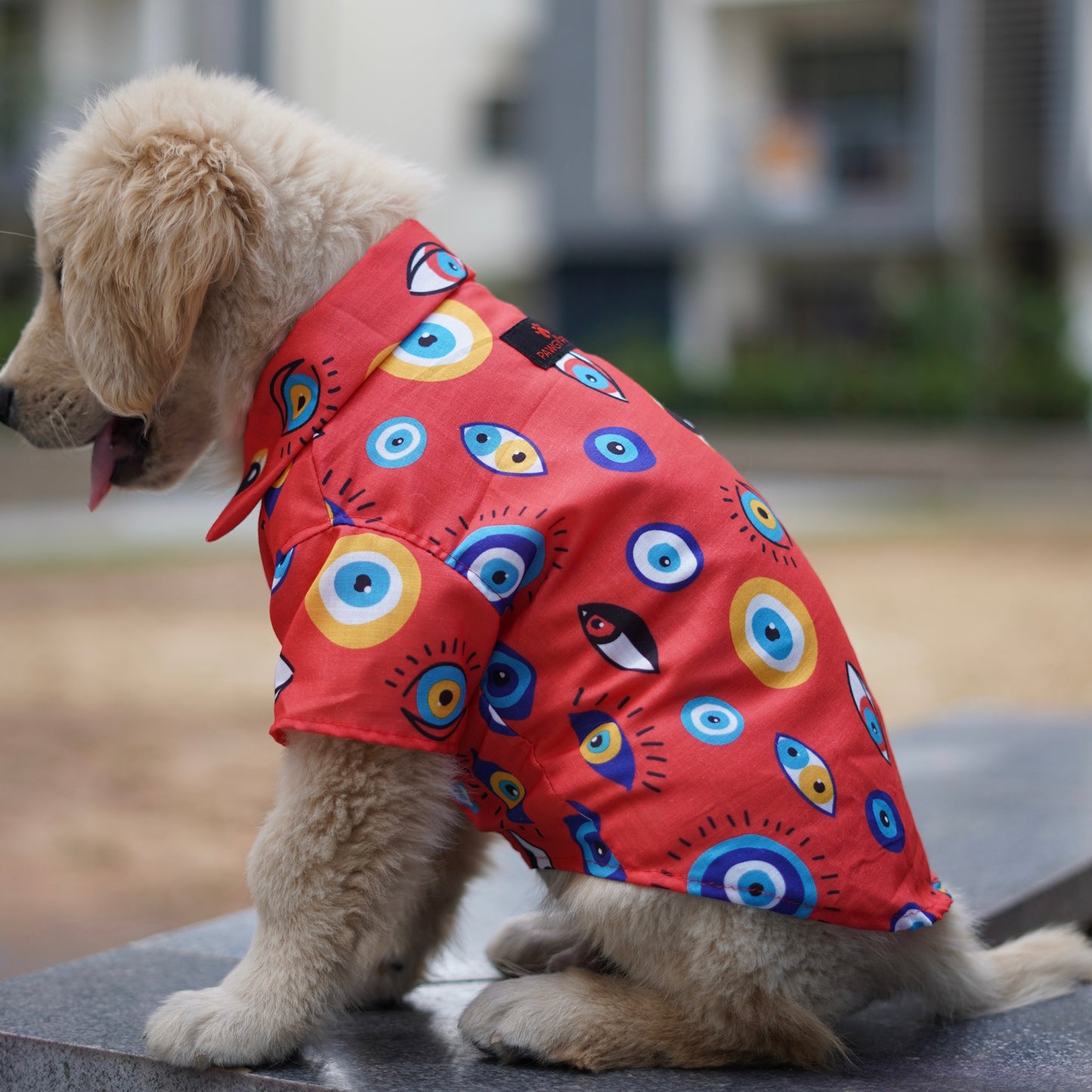 Pawgy Pets Nazar na lage Shirt Red for Dogs