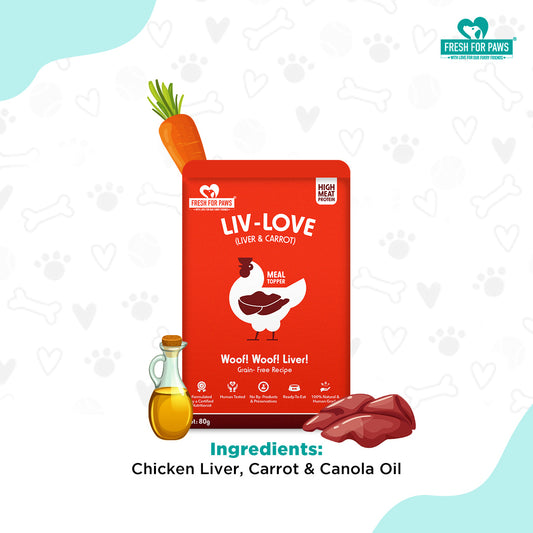 Liv- Love (Carrot): Food Toppers by Fresh for Paws