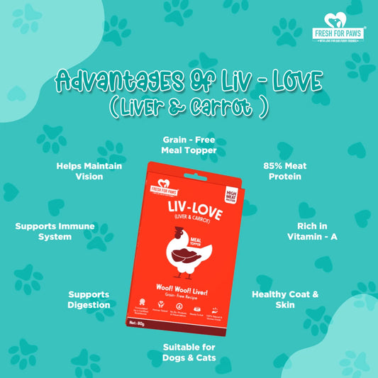 Liv- Love (Carrot): Food Toppers by Fresh for Paws