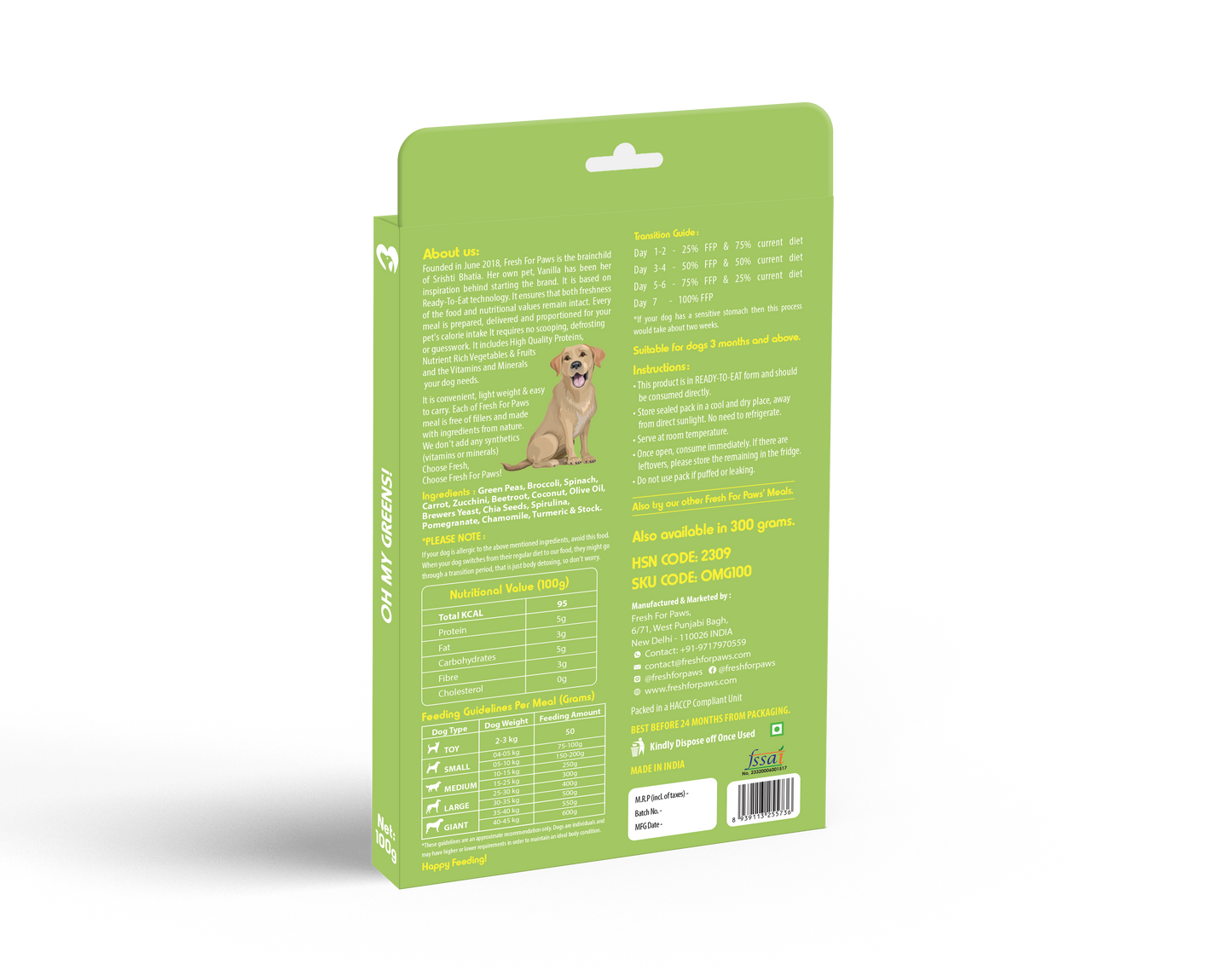 Oh My Greens: Fresh Food by Fresh For Paws