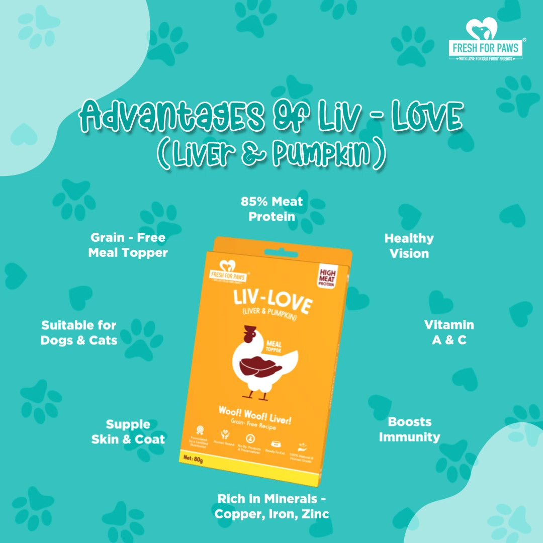 Liv- Love (Pumpkin): Food Toppers by Fresh for Paws