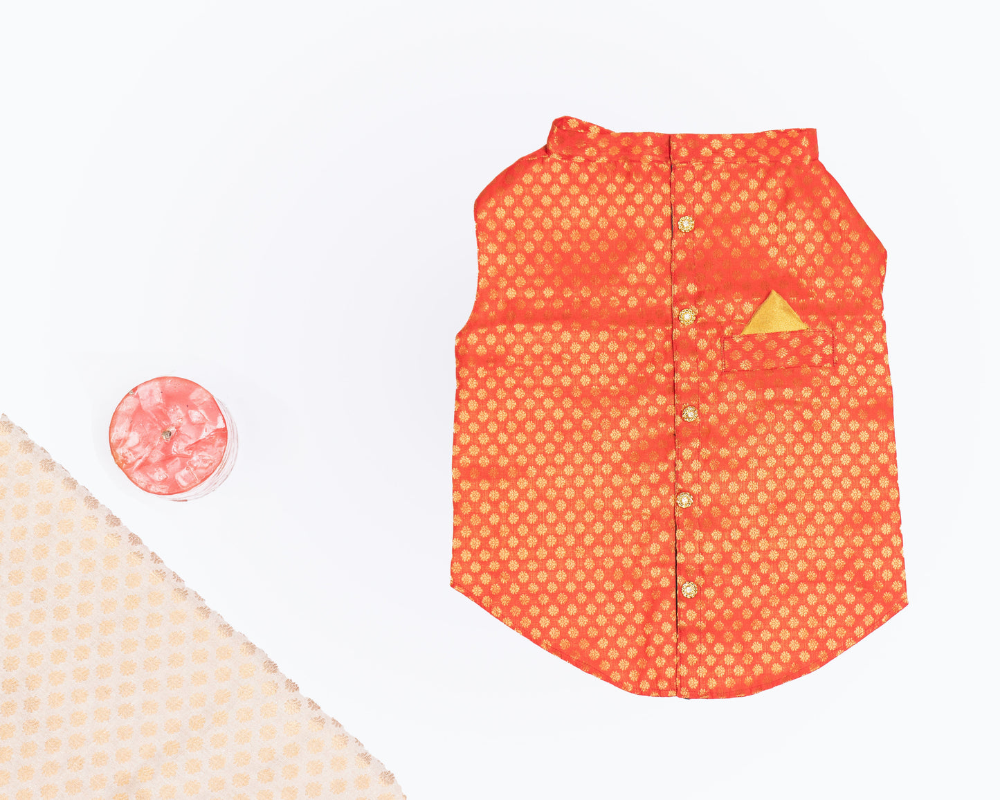Pawgy Pets Sherwani Red for Dogs