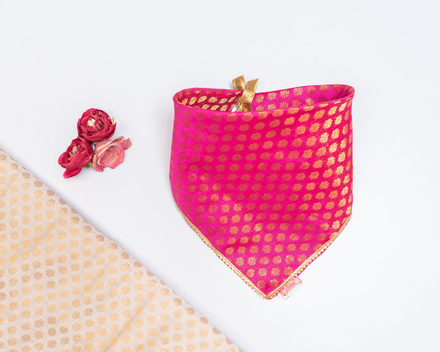 Pawgy Pets Occasion wear bandana Pink for Dogs & Cats