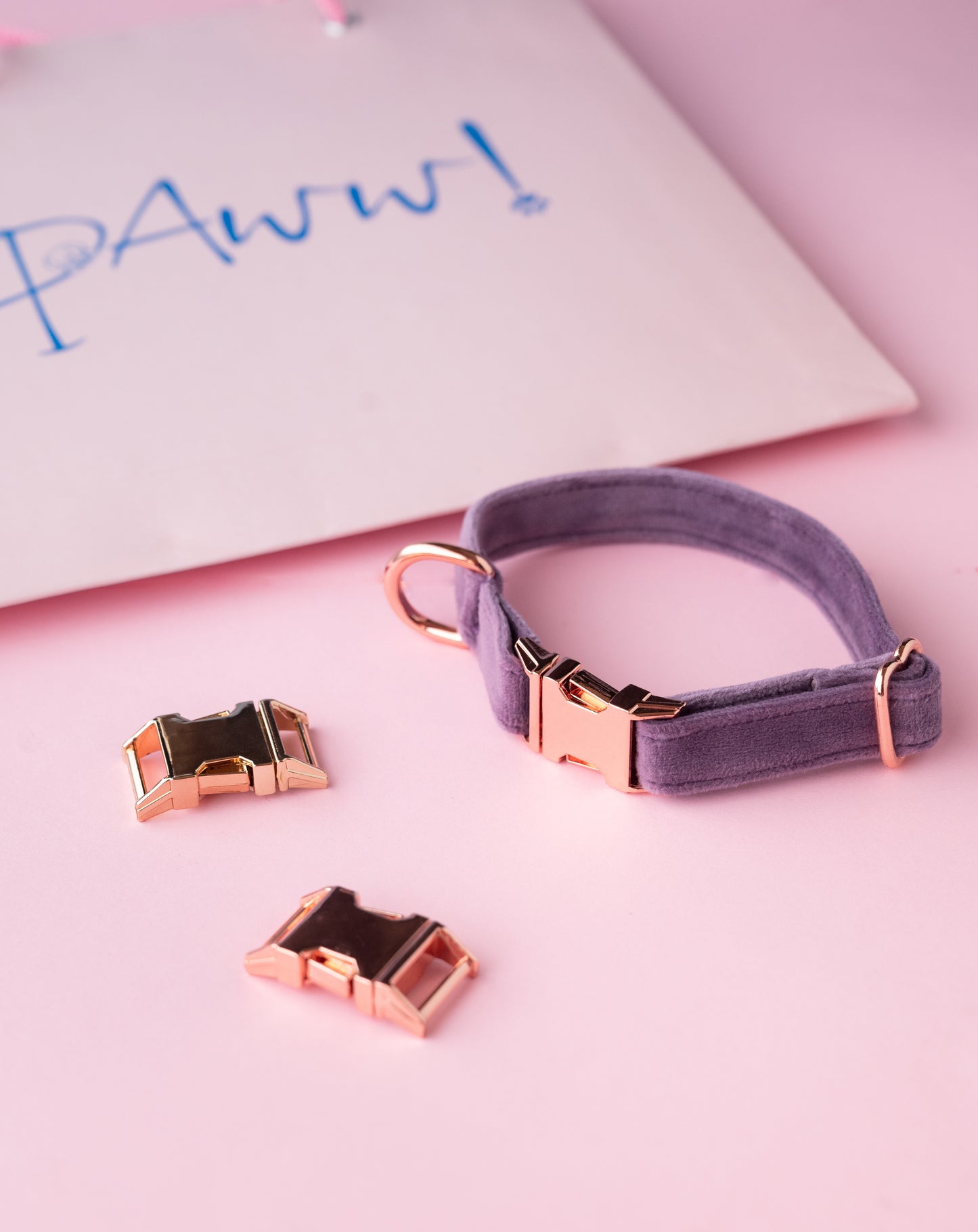 Quick Release Suede Collar by pAww!