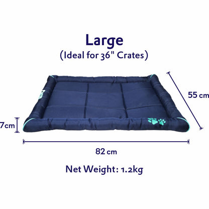 Waterproof Dog Mat with Padded Perimeters for Head & Paw Support
