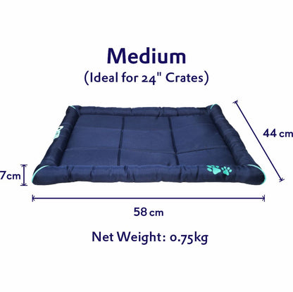 Waterproof Dog Mat with Padded Perimeters for Head & Paw Support