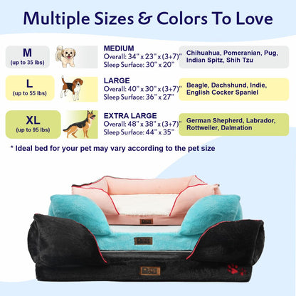 Orthopedic Foam Sofa Bed - Turquoise