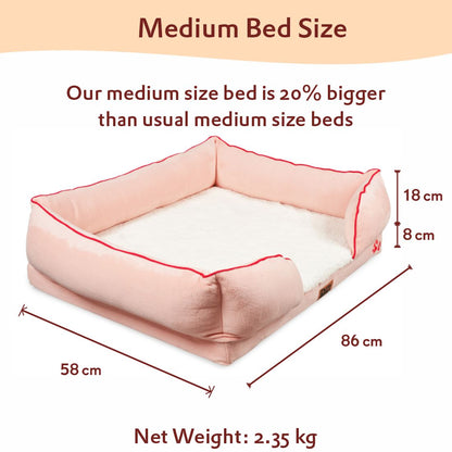 Orthopedic Foam Sofa Bed - Peach Pearl