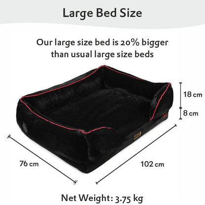 Orthopedic Foam Sofa Bed - Jet Black