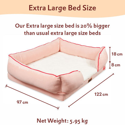 Orthopedic Foam Sofa Bed - Peach Pearl