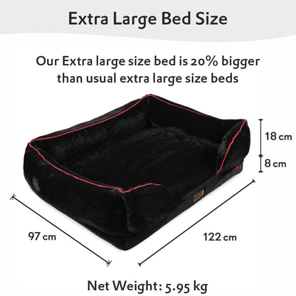 Orthopedic Foam Sofa Bed - Jet Black