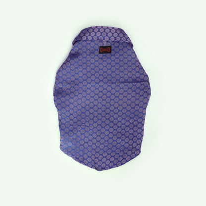 Pawgy Pets Occasion wear Shirt Navy Blue for Dogs