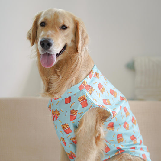 Pawgy Pets Fries over guys Sando Blue  for Dogs
