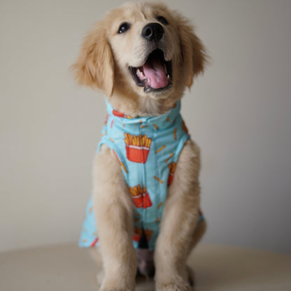 Pawgy Pets Fries over guys Sando Blue  for Dogs