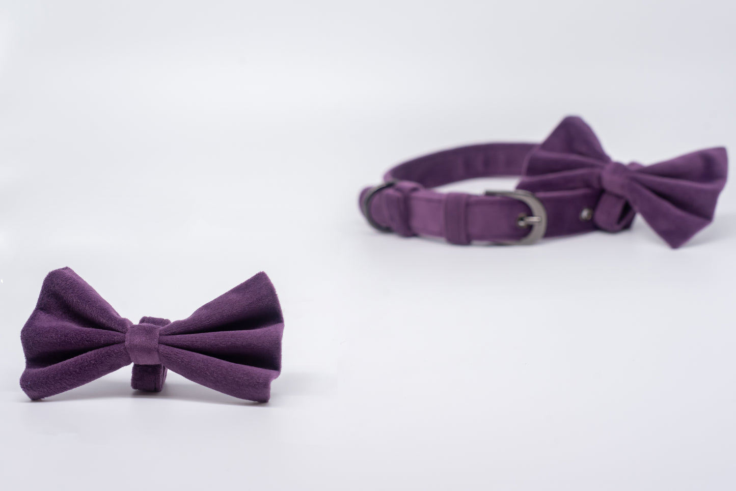 Detachable Suede Bow Tie for Collars by pAww!