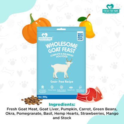 Wholesome Goat Feast: Fresh Food by Fresh For Paws
