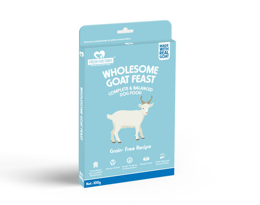 Wholesome Goat Feast: Fresh Food by Fresh For Paws