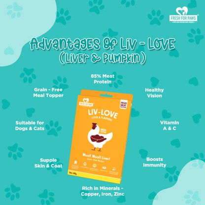 Liv- Love (Pumpkin): Food Toppers by Fresh for Paws