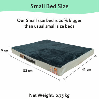 Orthopedic Memory Foam Bed - Bottle Green