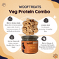 Wooftreats | Veg Protein Combo (Cookies 100gms+Peanut Butter 250gms) - Sploot